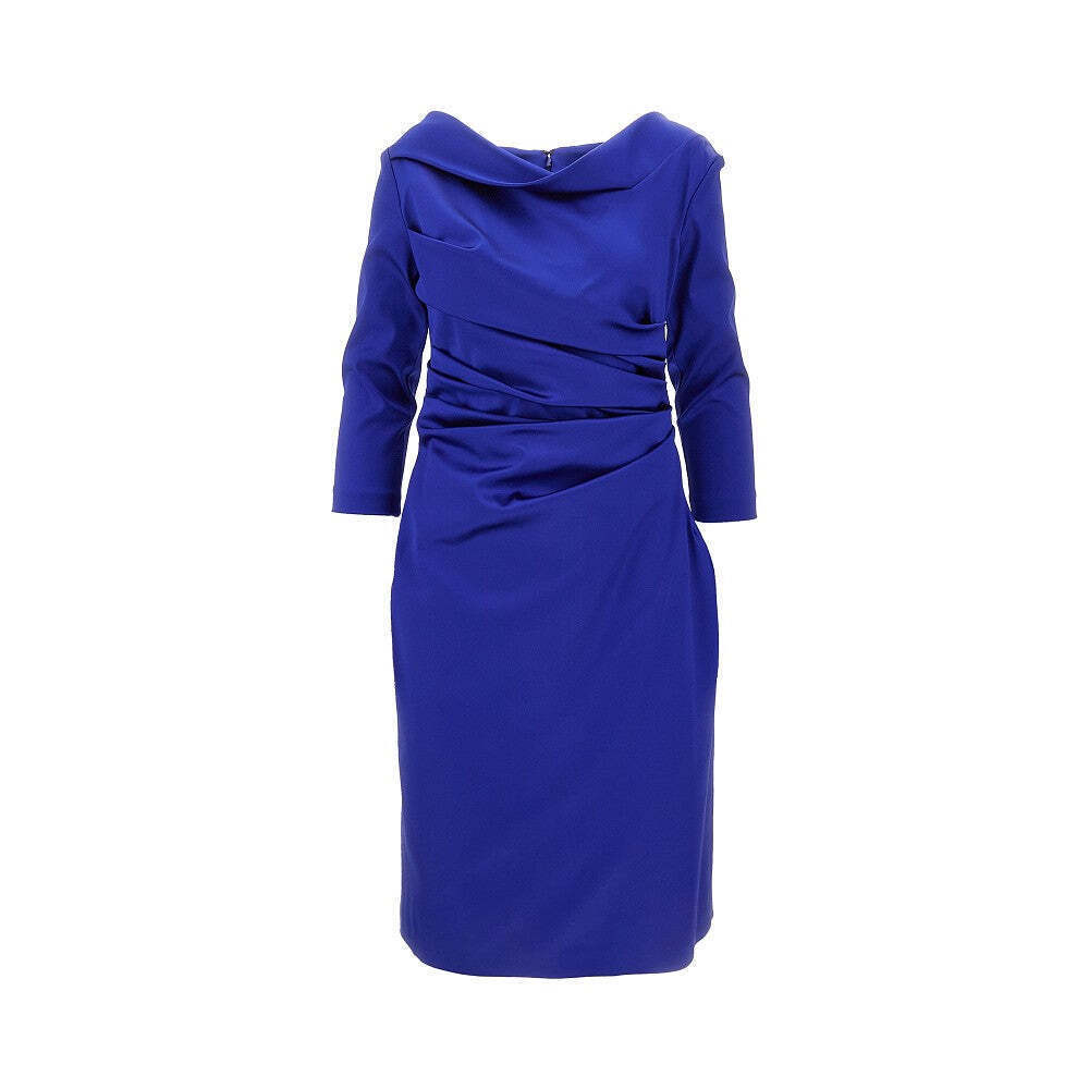 Talbot Runhof Duchesse Satin Knee-Length Dress
